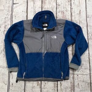 Women's The North Face Blue Summit Series Shag Zip Up Fleece Coat Jacket